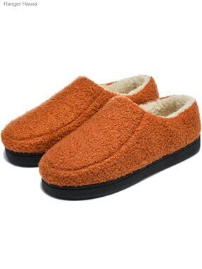 Plush Lined Memory Foam Slip On House Slippers Cozy Warm Anti-Slip